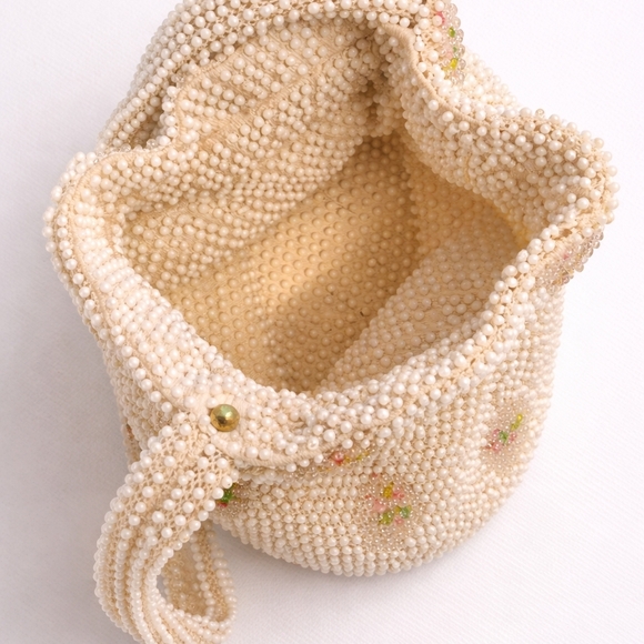 CORDE BEAD Vintage Style Beaded Handbag. NWOT - Picture 5 of 5